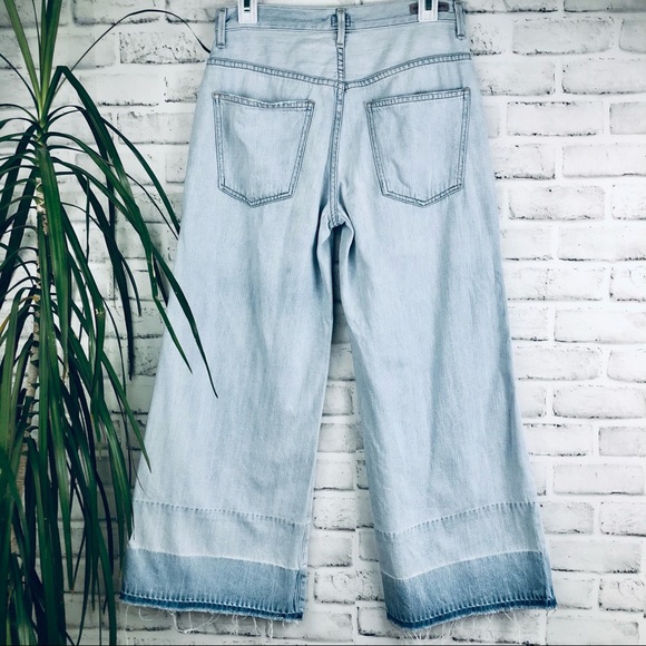 CoH Womens Melanie Crop Light Wash Frayed Hem Jeans Raw Hem High Waisted Sz 27 - Picture 7 of 13